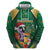 Dominica Christmas Zip Hoodie Funny Santa Sisserou Parrot - Wonder Print Shop