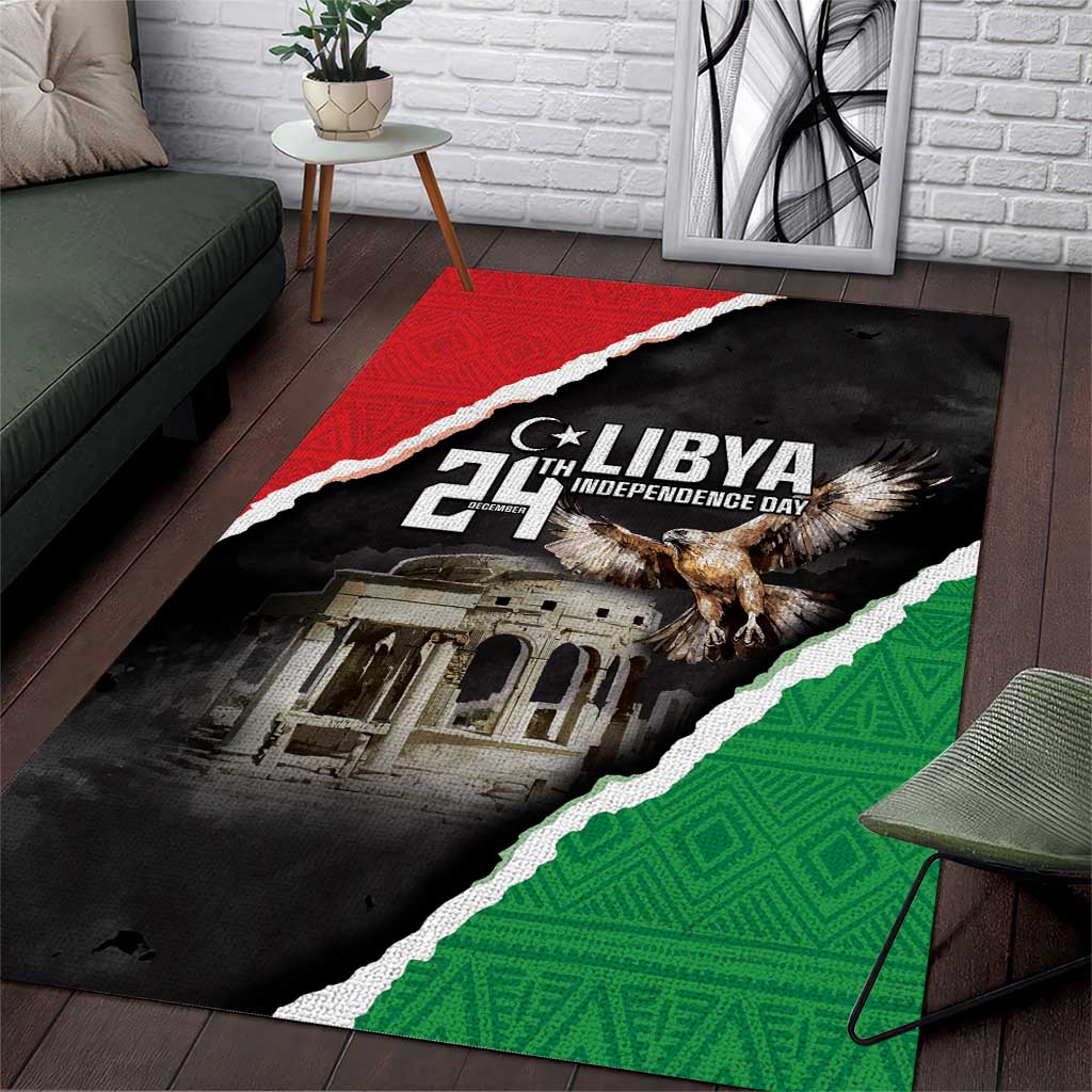 Happy Libya Independence Day Area Rug Libya In My Heart LT05 - Wonder Print Shop