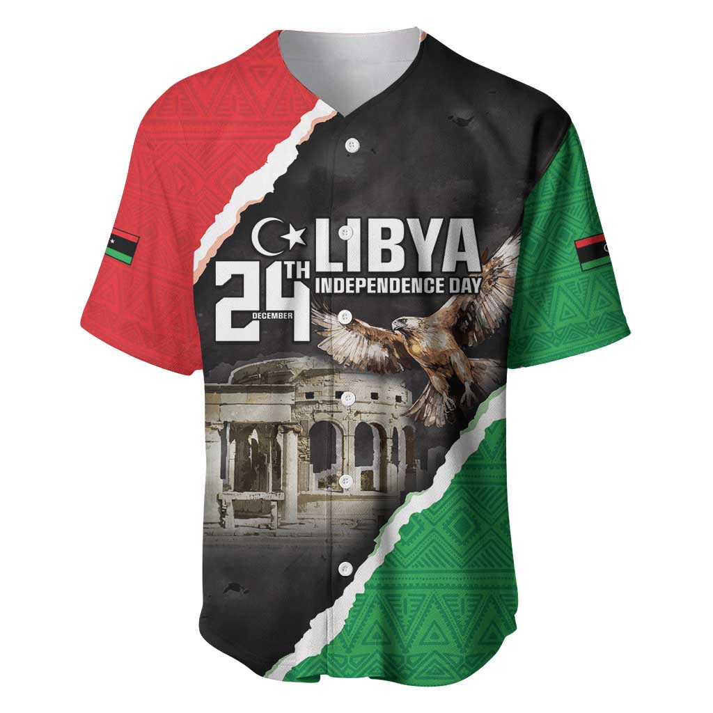 Happy Libya Independence Day Baseball Jersey Libya In My Heart LT05 - Wonder Print Shop