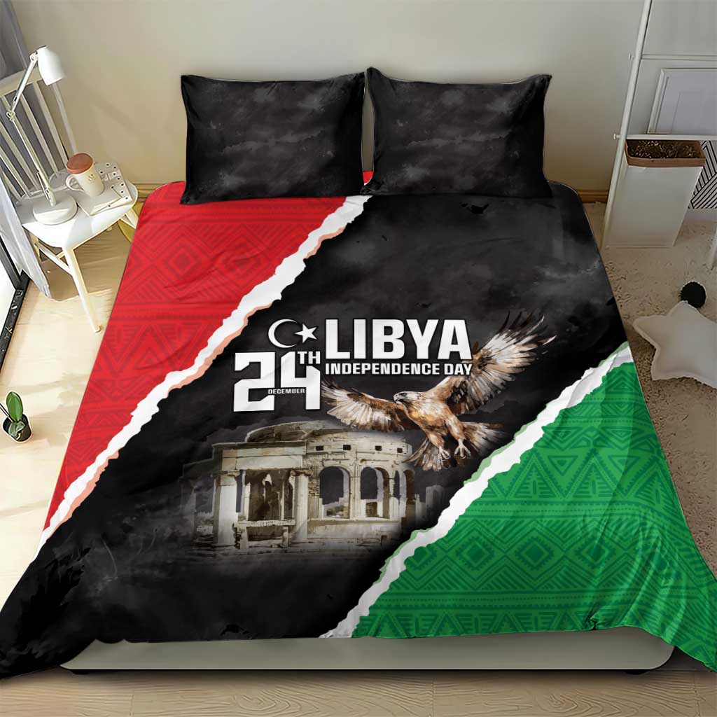 Happy Libya Independence Day Bedding Set Libya In My Heart LT05 - Wonder Print Shop