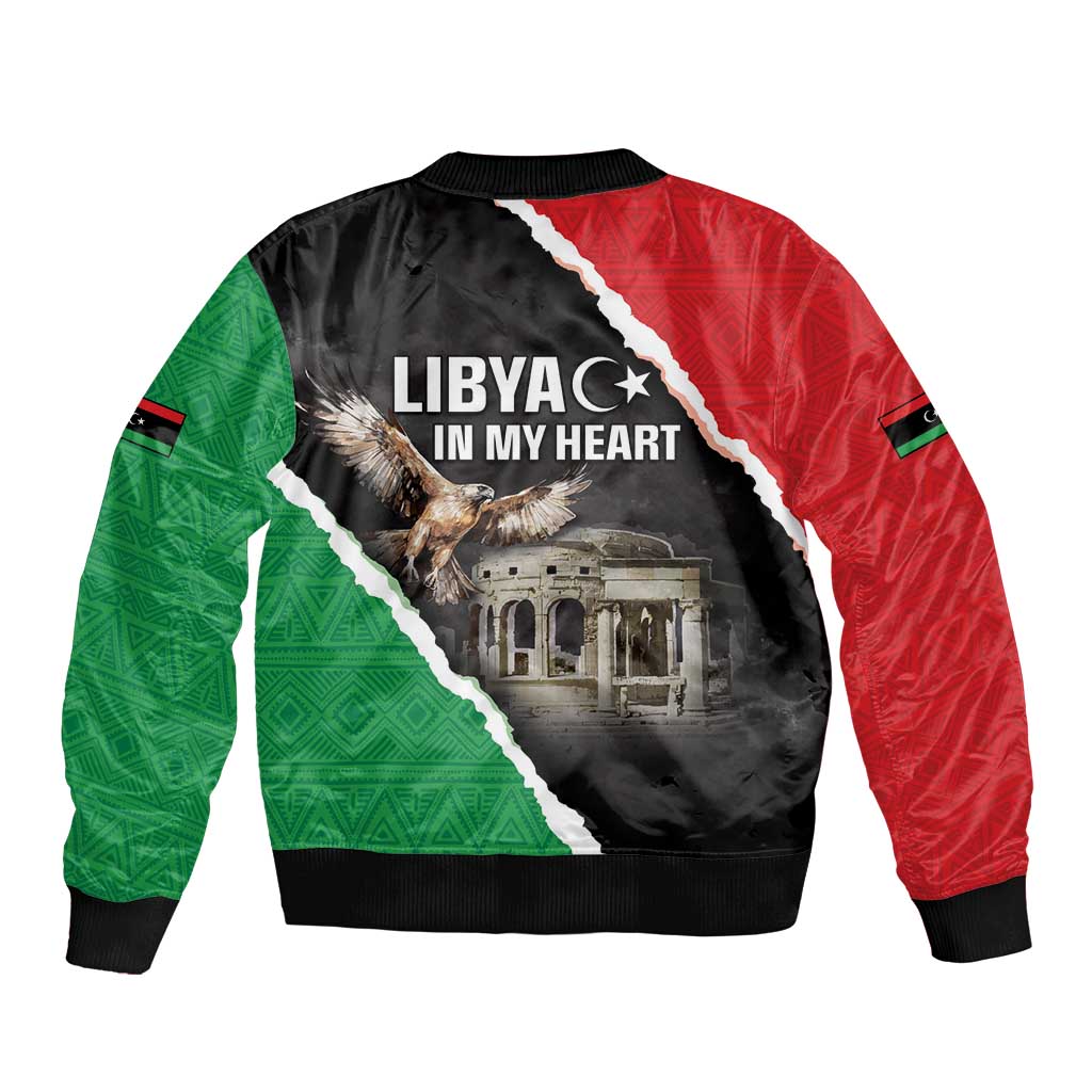 Happy Libya Independence Day Bomber Jacket Libya In My Heart LT05 - Wonder Print Shop