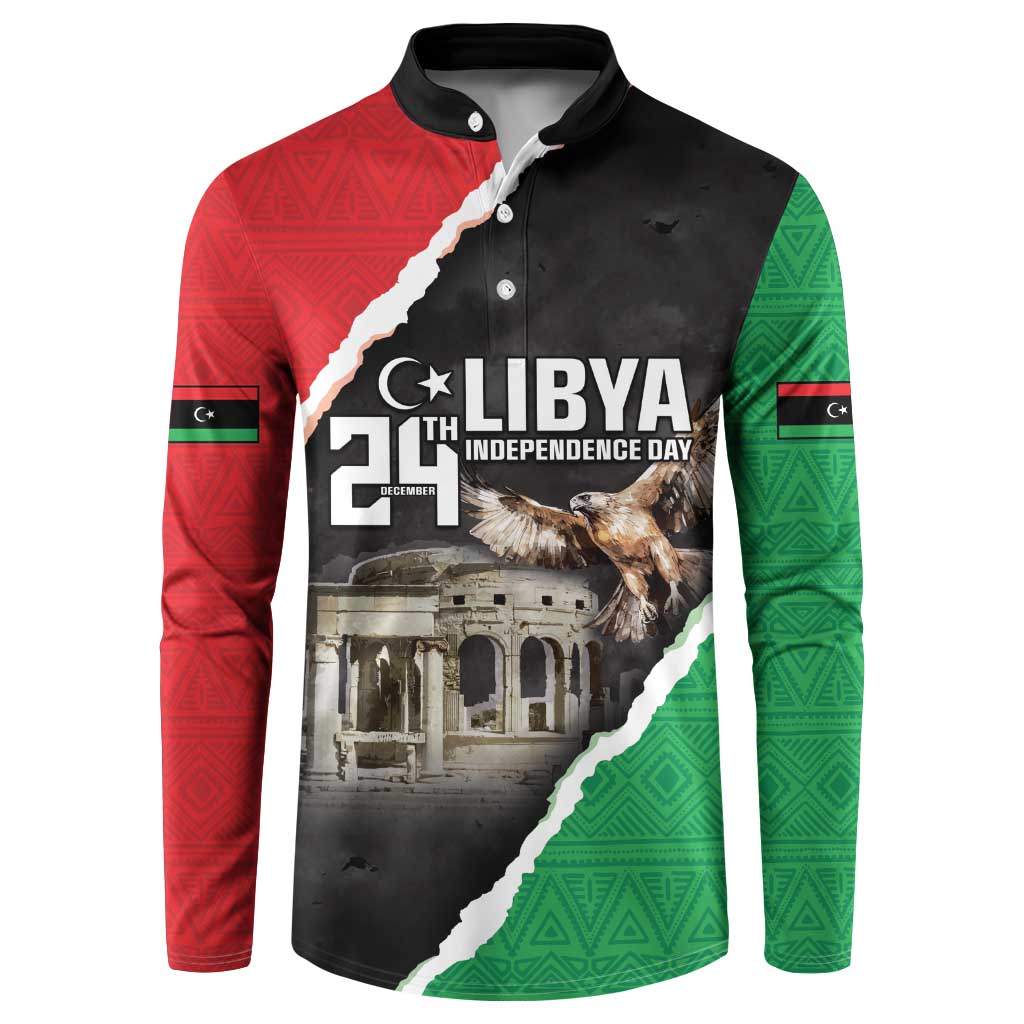 Happy Libya Independence Day Button Sweatshirt Libya In My Heart LT05 - Wonder Print Shop