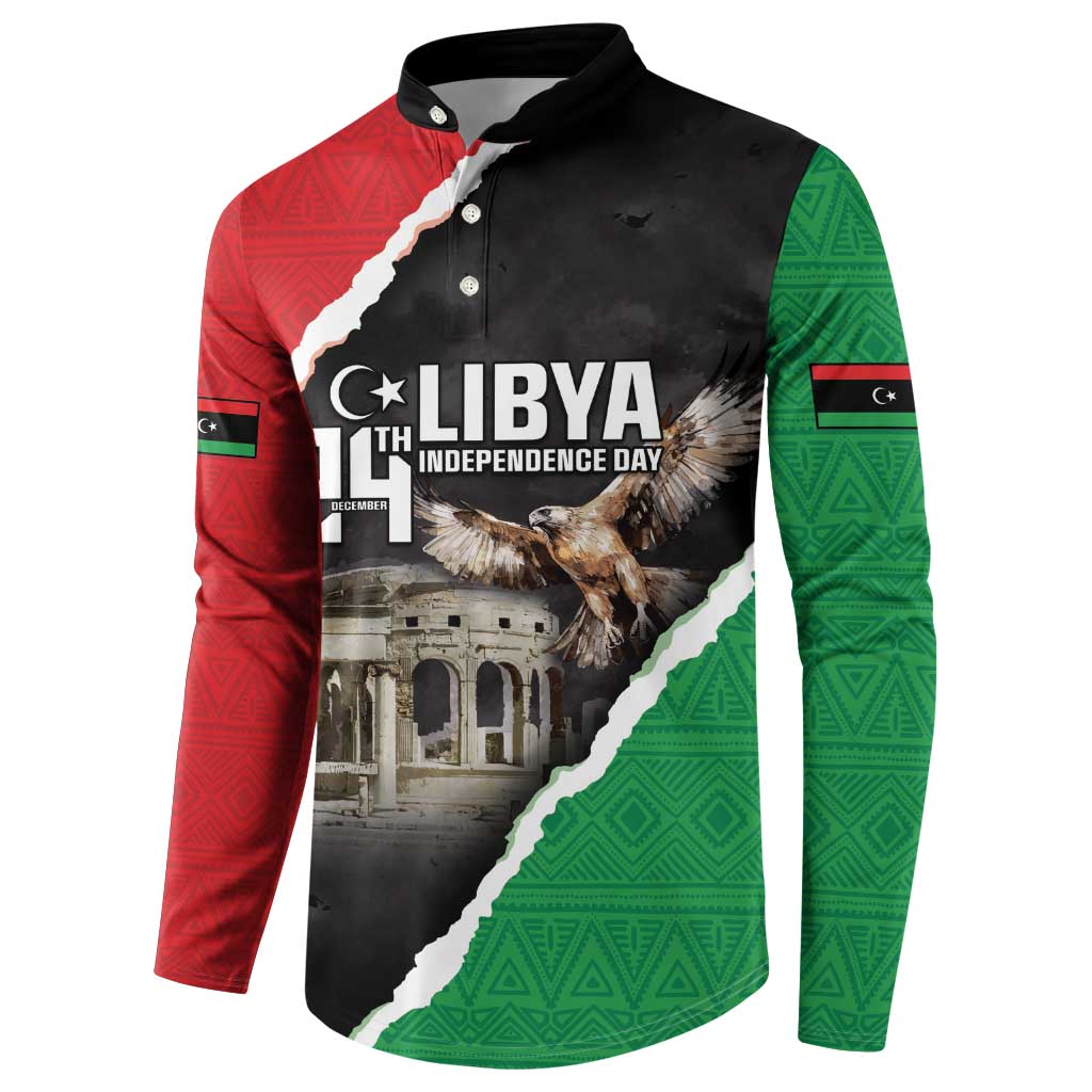 Happy Libya Independence Day Button Sweatshirt Libya In My Heart LT05 - Wonder Print Shop