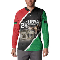 Happy Libya Independence Day Button Sweatshirt Libya In My Heart LT05 - Wonder Print Shop