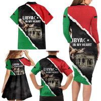 Happy Libya Independence Day Family Matching Long Sleeve Bodycon Dress and Hawaiian Shirt Libya In My Heart LT05 - Wonder Print Shop