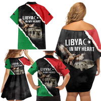 Happy Libya Independence Day Family Matching Off Shoulder Short Dress and Hawaiian Shirt Libya In My Heart LT05 - Wonder Print Shop