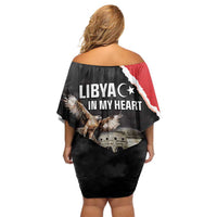Happy Libya Independence Day Family Matching Off Shoulder Short Dress and Hawaiian Shirt Libya In My Heart LT05 - Wonder Print Shop