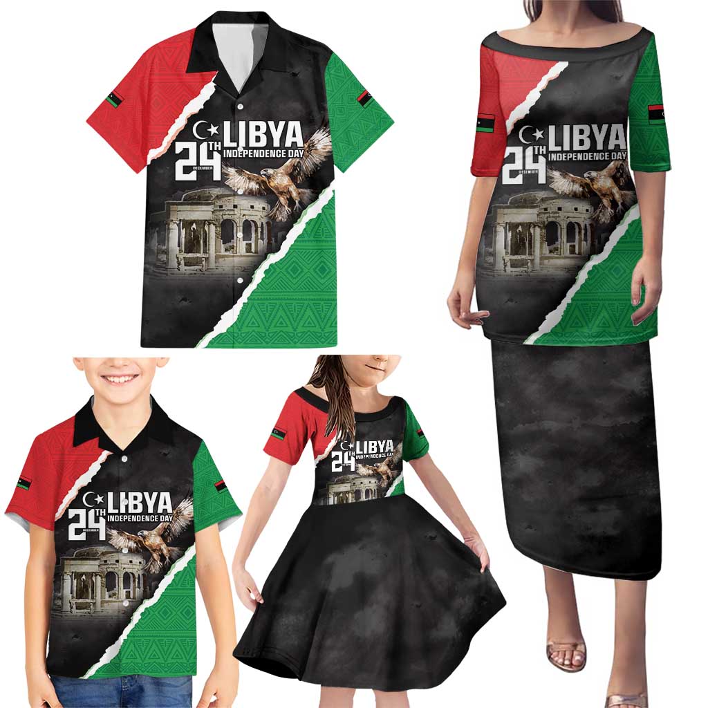 Happy Libya Independence Day Family Matching Puletasi and Hawaiian Shirt Libya In My Heart LT05 - Wonder Print Shop