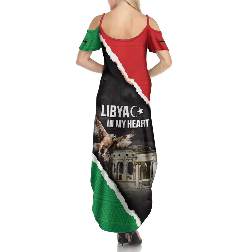 Happy Libya Independence Day Family Matching Summer Maxi Dress and Hawaiian Shirt Libya In My Heart LT05 - Wonder Print Shop