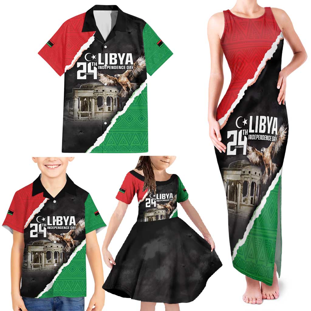 Happy Libya Independence Day Family Matching Tank Maxi Dress and Hawaiian Shirt Libya In My Heart LT05 - Wonder Print Shop