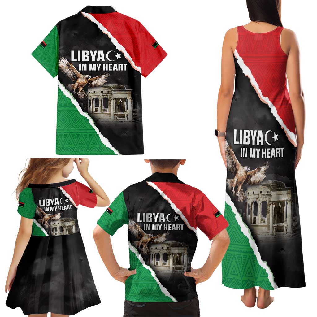 Happy Libya Independence Day Family Matching Tank Maxi Dress and Hawaiian Shirt Libya In My Heart LT05 - Wonder Print Shop