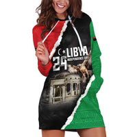 Happy Libya Independence Day Hoodie Dress Libya In My Heart LT05 - Wonder Print Shop