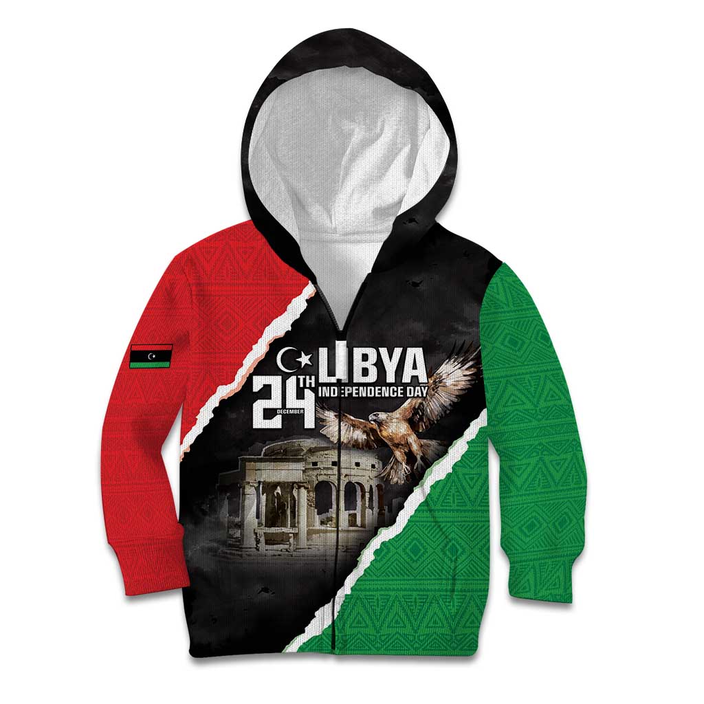 Happy Libya Independence Day Kid Hoodie Libya In My Heart LT05 - Wonder Print Shop