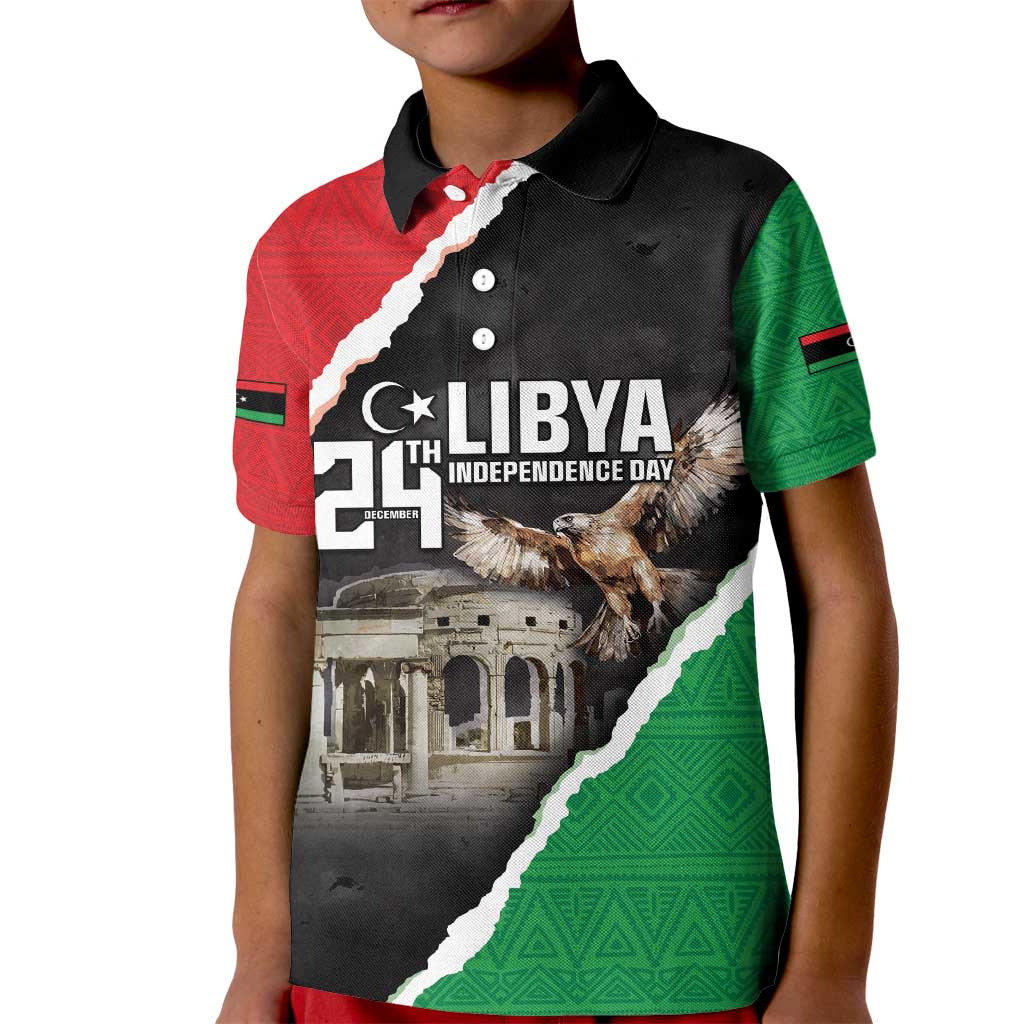 Happy Libya Independence Day Kid Polo Shirt Libya In My Heart LT05 - Wonder Print Shop