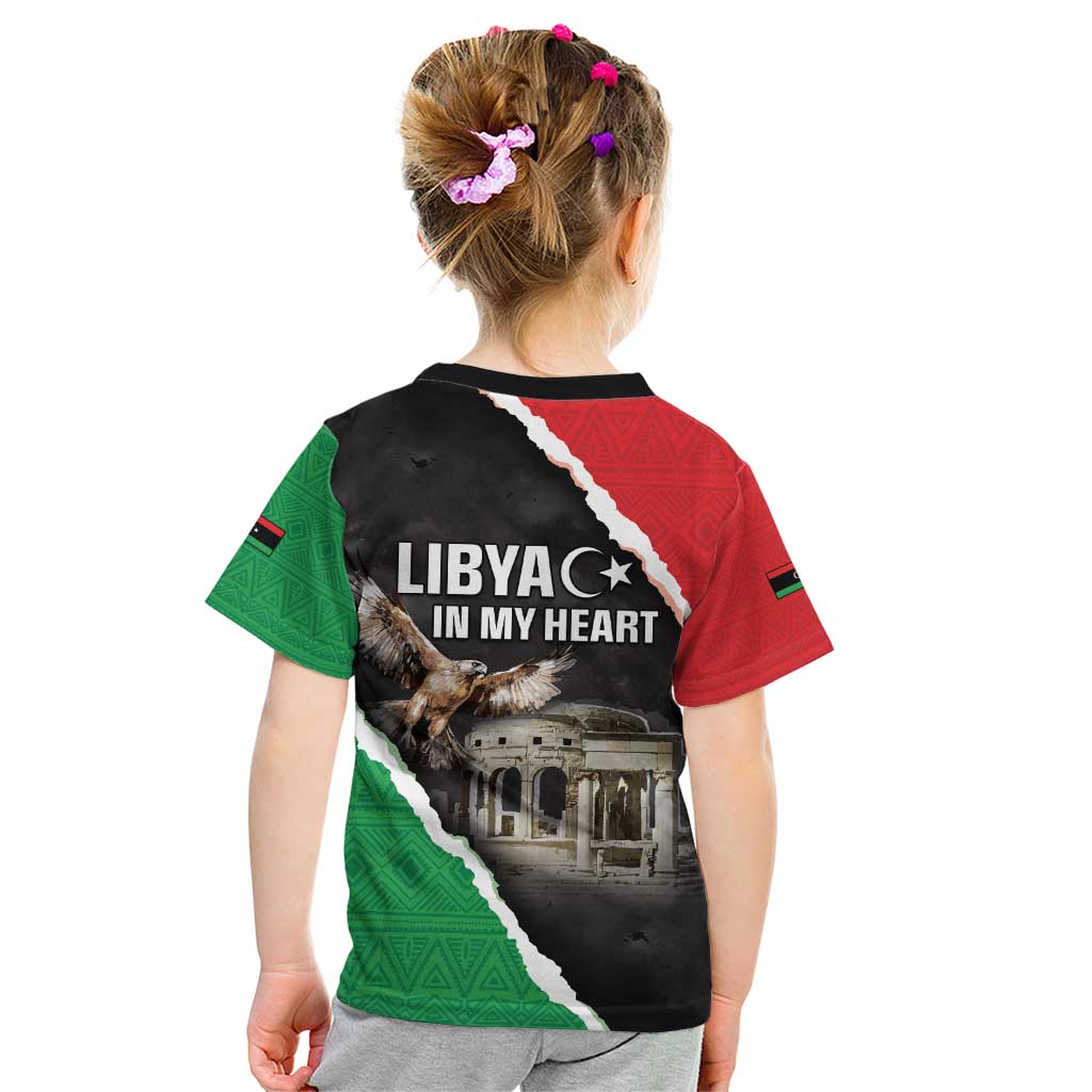 Happy Libya Independence Day Kid T Shirt Libya In My Heart LT05 - Wonder Print Shop