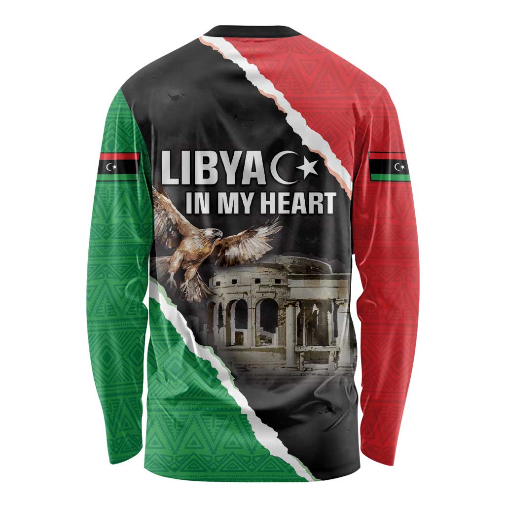 Happy Libya Independence Day Long Sleeve Shirt Libya In My Heart LT05 - Wonder Print Shop