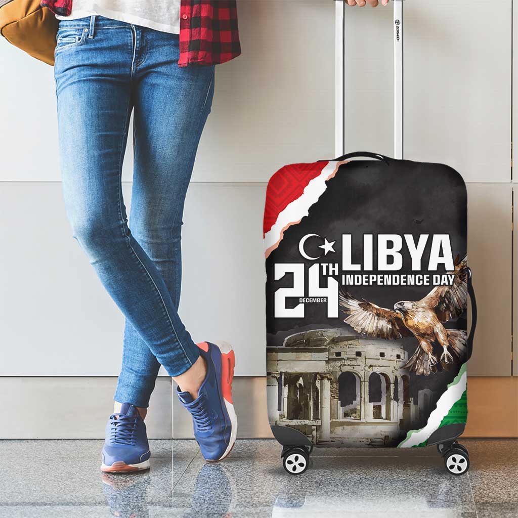 Happy Libya Independence Day Luggage Cover Libya In My Heart LT05 - Wonder Print Shop