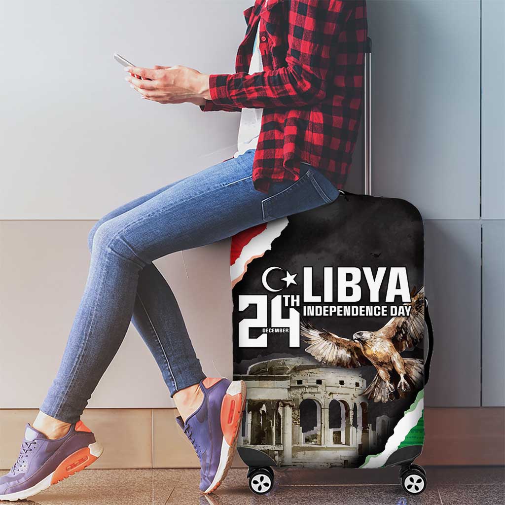 Happy Libya Independence Day Luggage Cover Libya In My Heart LT05 - Wonder Print Shop
