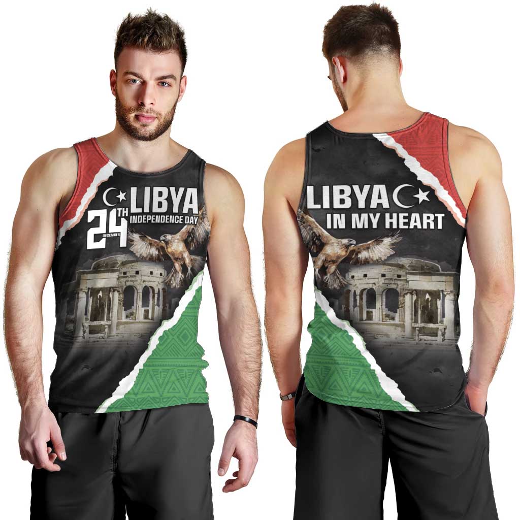 Happy Libya Independence Day Men Tank Top Libya In My Heart LT05 - Wonder Print Shop
