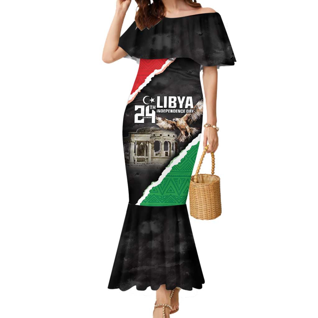 Happy Libya Independence Day Mermaid Dress Libya In My Heart LT05 - Wonder Print Shop