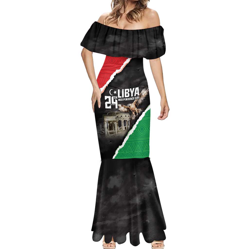 Happy Libya Independence Day Mermaid Dress Libya In My Heart LT05 - Wonder Print Shop