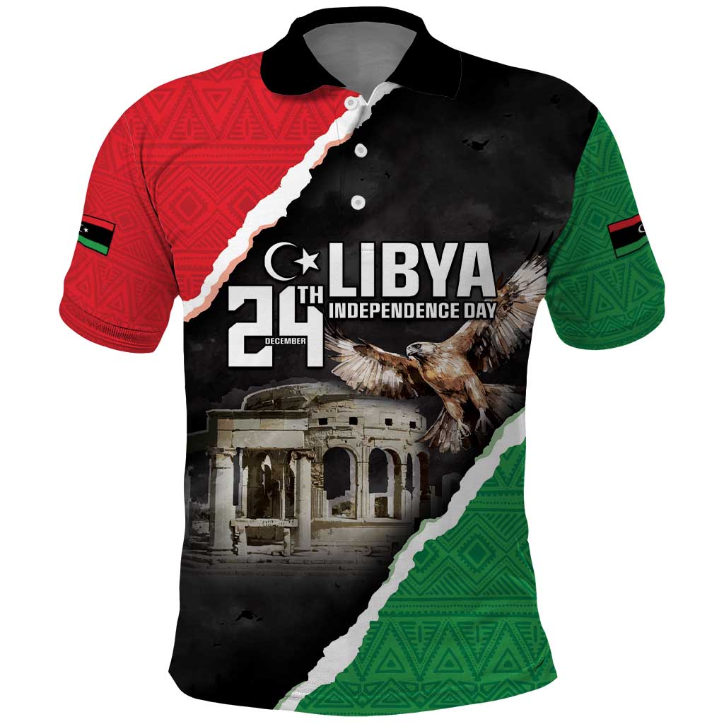 Happy Libya Independence Day Polo Shirt Libya In My Heart LT05 - Wonder Print Shop