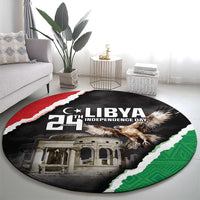 Happy Libya Independence Day Round Carpet Libya In My Heart