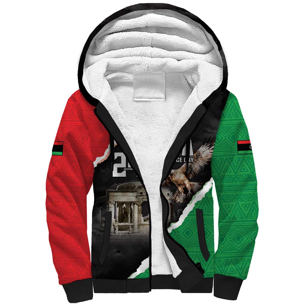 Happy Libya Independence Day Sherpa Hoodie Libya In My Heart LT05 - Wonder Print Shop