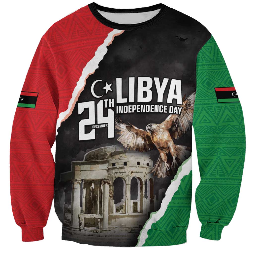 Happy Libya Independence Day Sweatshirt Libya In My Heart LT05 - Wonder Print Shop