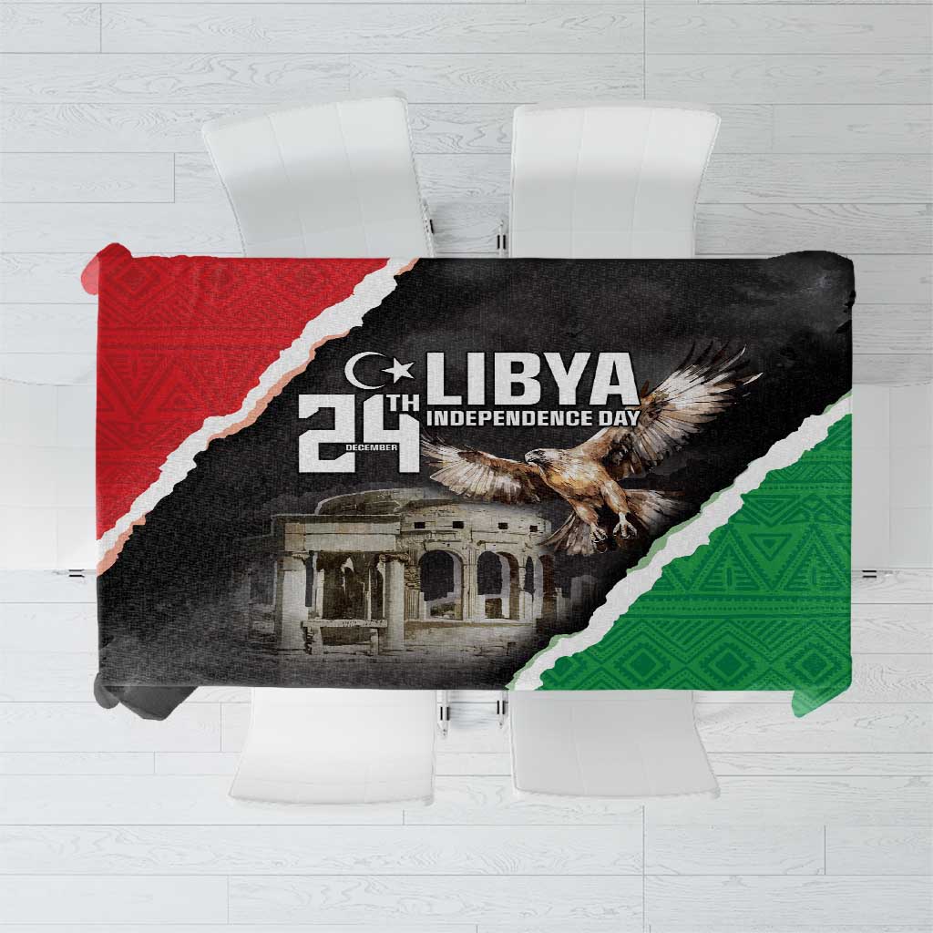 Happy Libya Independence Day Tablecloth Libya In My Heart LT05 - Wonder Print Shop