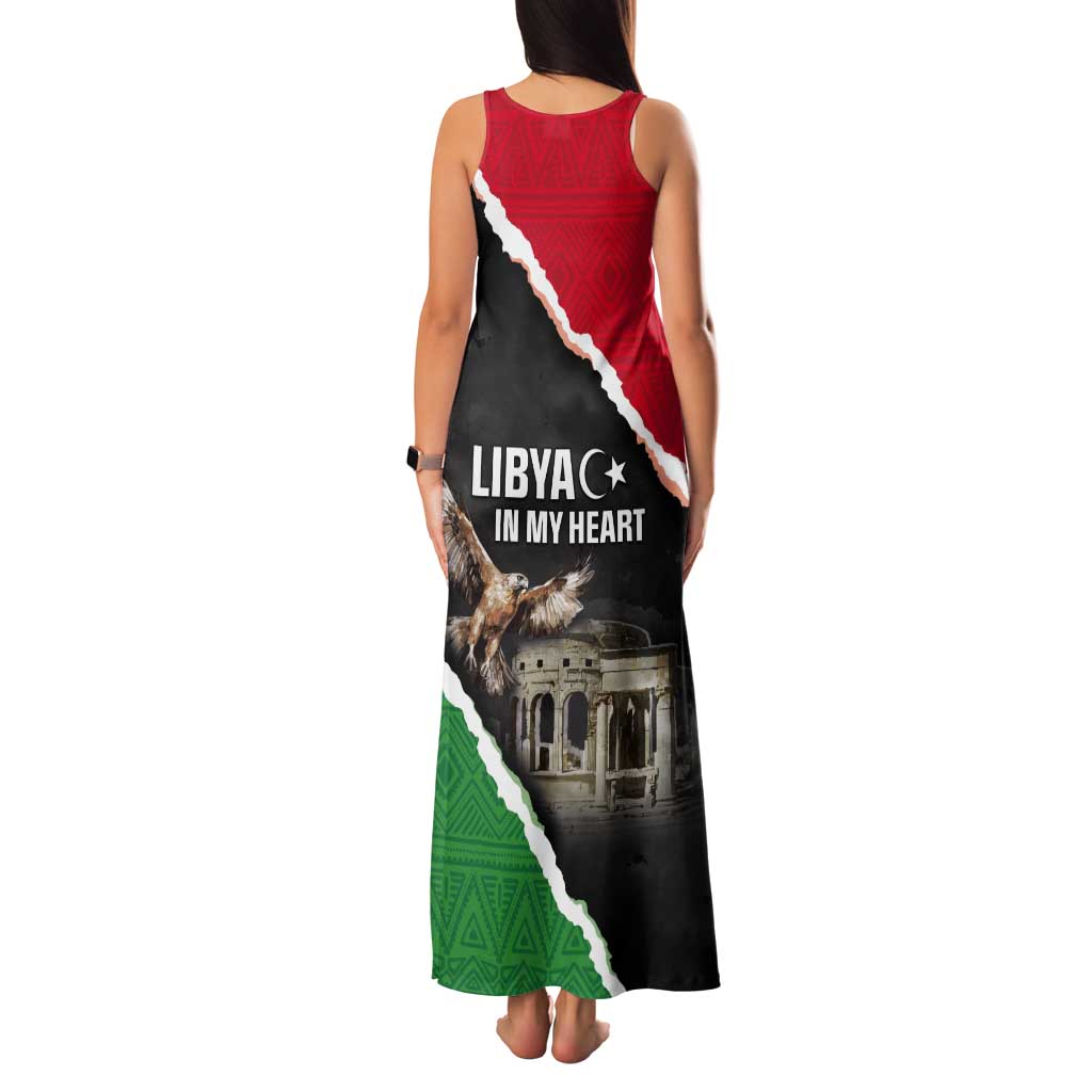 Happy Libya Independence Day Tank Maxi Dress Libya In My Heart LT05 - Wonder Print Shop