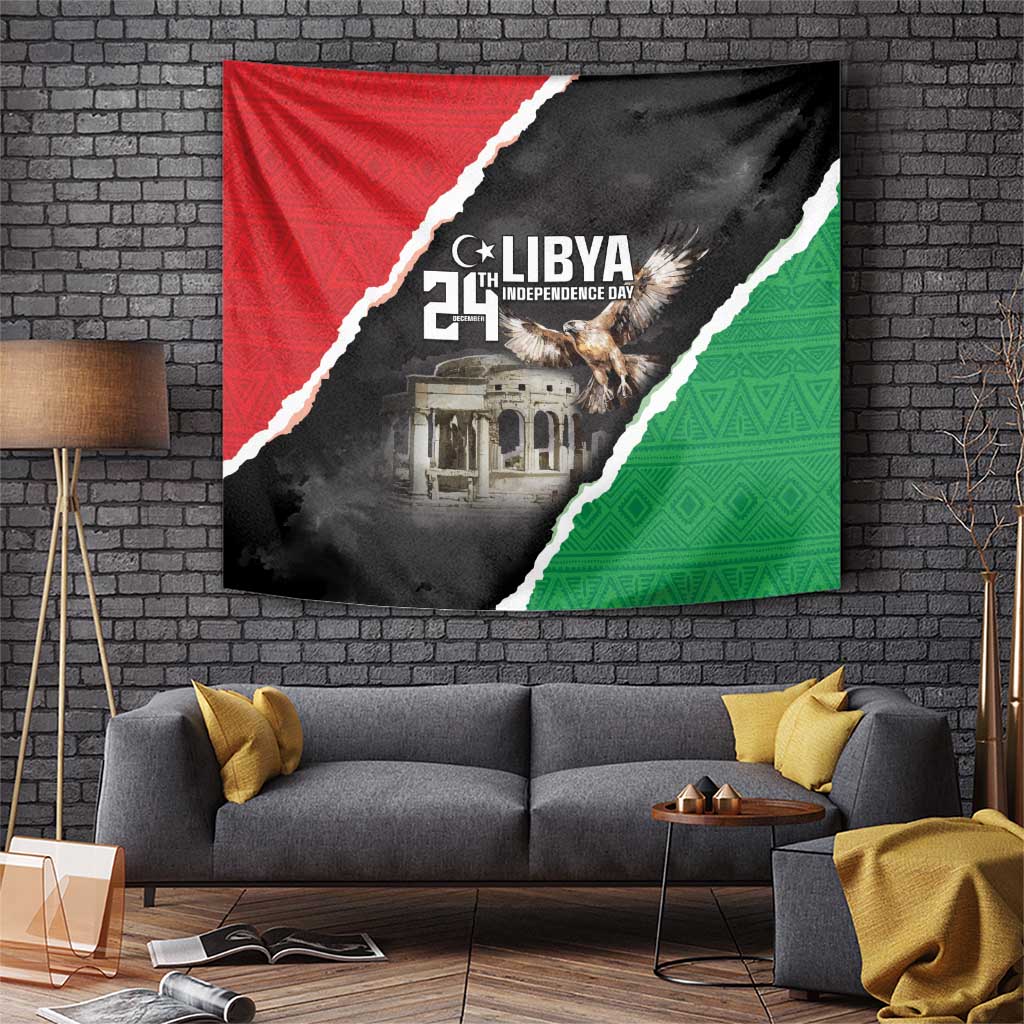 Happy Libya Independence Day Tapestry Libya In My Heart LT05 - Wonder Print Shop