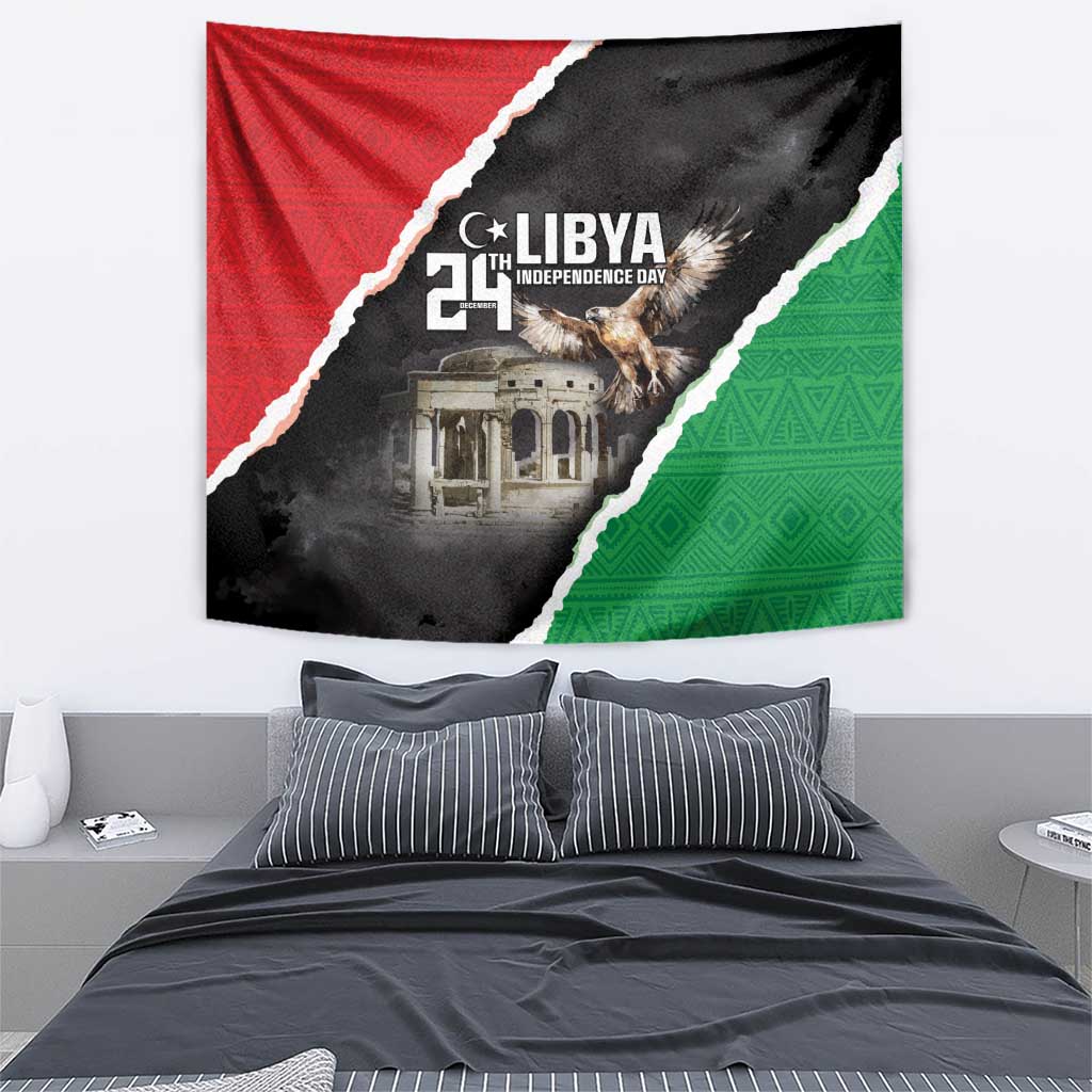 Happy Libya Independence Day Tapestry Libya In My Heart LT05 - Wonder Print Shop