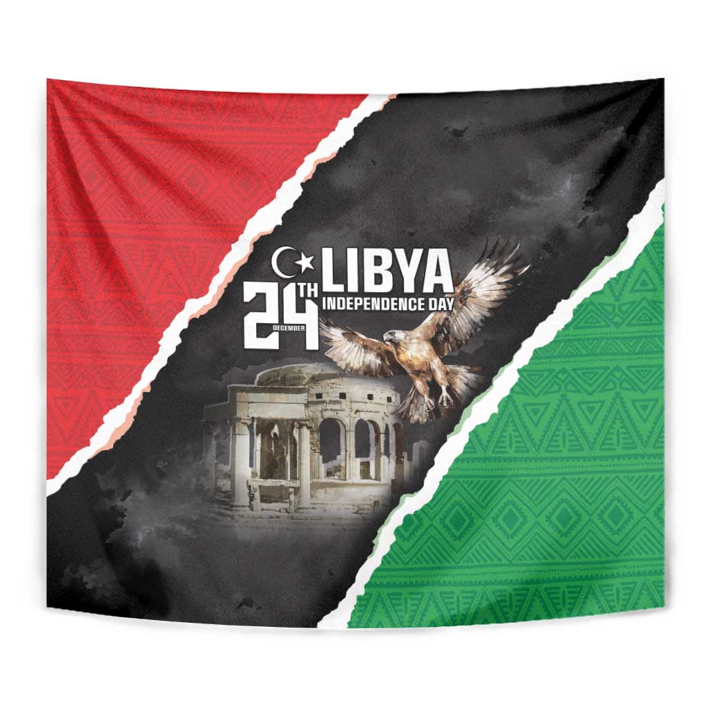Happy Libya Independence Day Tapestry Libya In My Heart LT05 - Wonder Print Shop