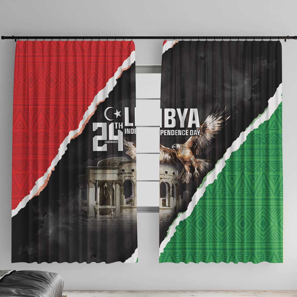 Happy Libya Independence Day Window Curtain Libya In My Heart LT05 - Wonder Print Shop