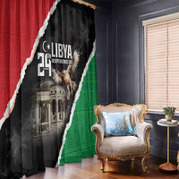 Happy Libya Independence Day Window Curtain Libya In My Heart LT05 - Wonder Print Shop