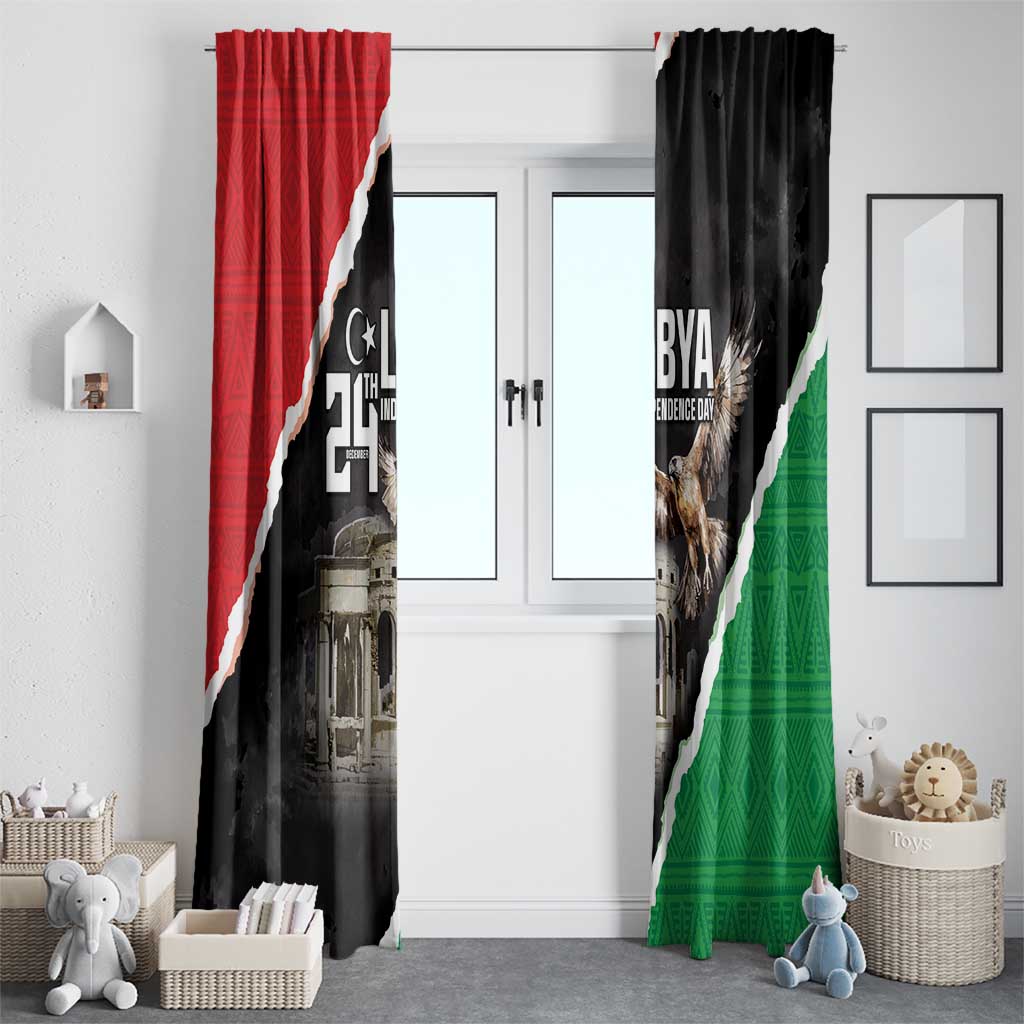 Happy Libya Independence Day Window Curtain Libya In My Heart LT05 - Wonder Print Shop