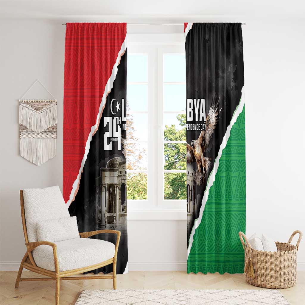 Happy Libya Independence Day Window Curtain Libya In My Heart LT05 - Wonder Print Shop