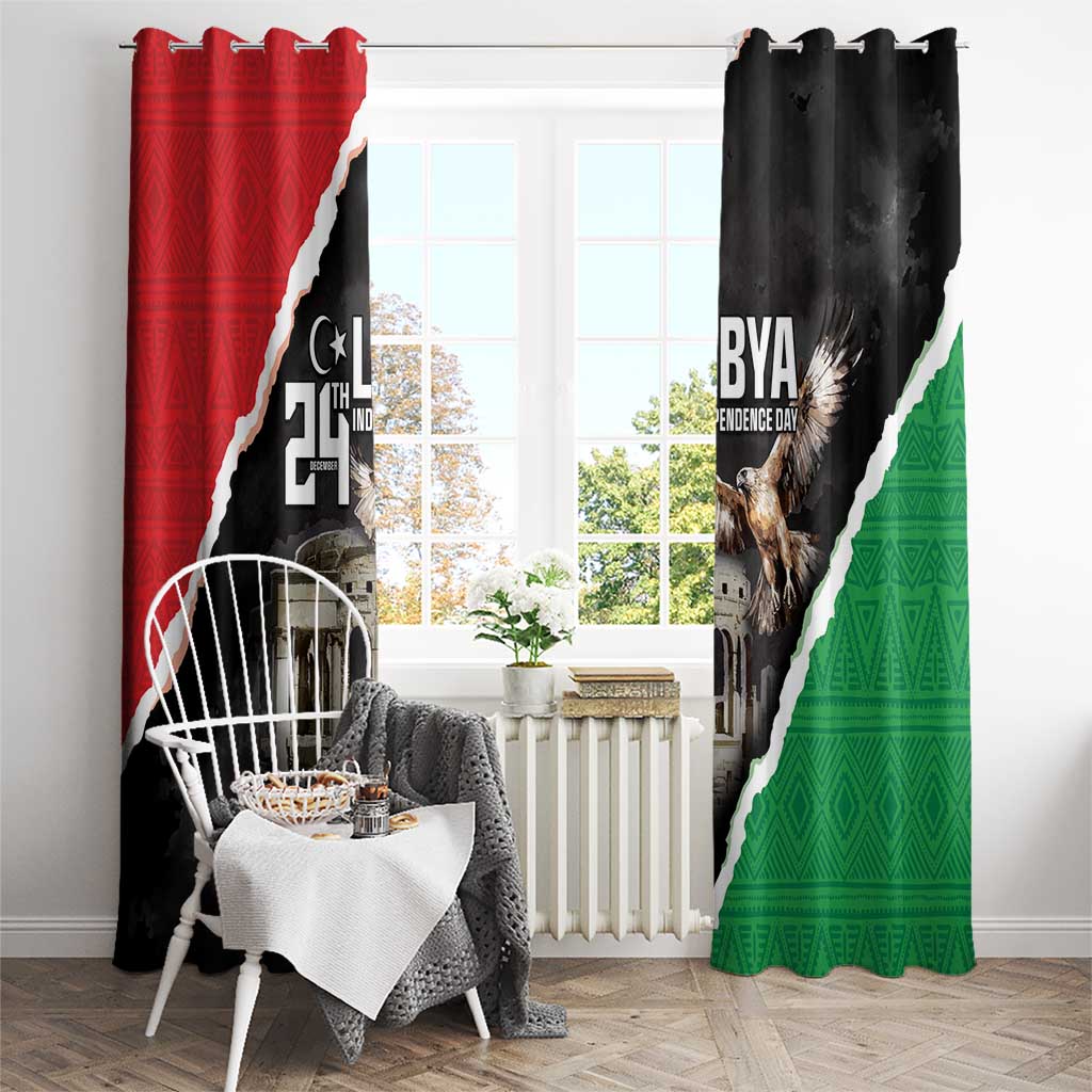 Happy Libya Independence Day Window Curtain Libya In My Heart LT05 - Wonder Print Shop