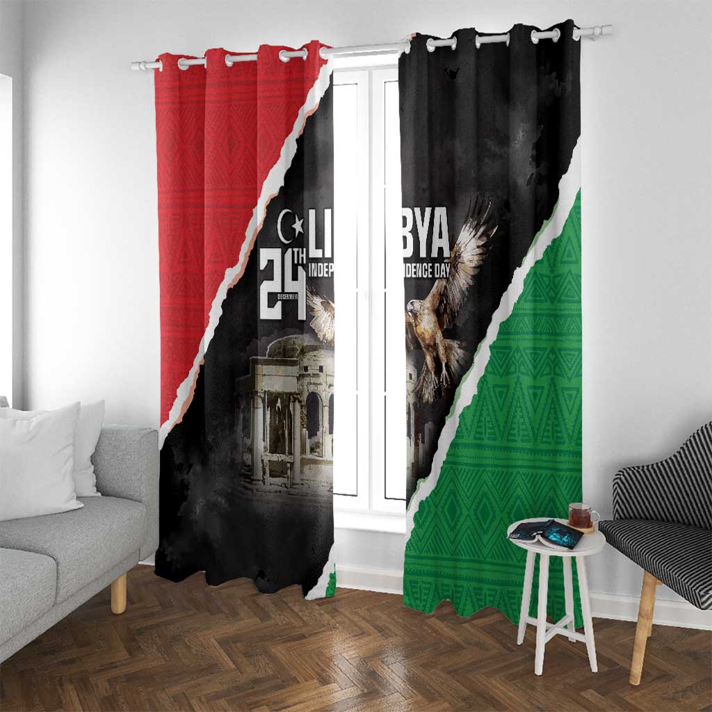 Happy Libya Independence Day Window Curtain Libya In My Heart LT05 - Wonder Print Shop