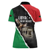 Happy Libya Independence Day Women Polo Shirt Libya In My Heart LT05 - Wonder Print Shop