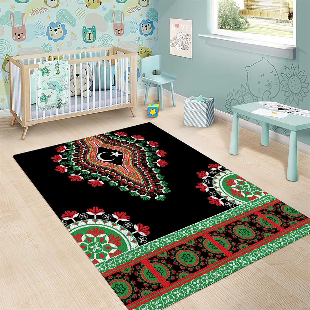 Libya Barbary Lion Area Rug Dashiki Simple Style LT05 - Wonder Print Shop