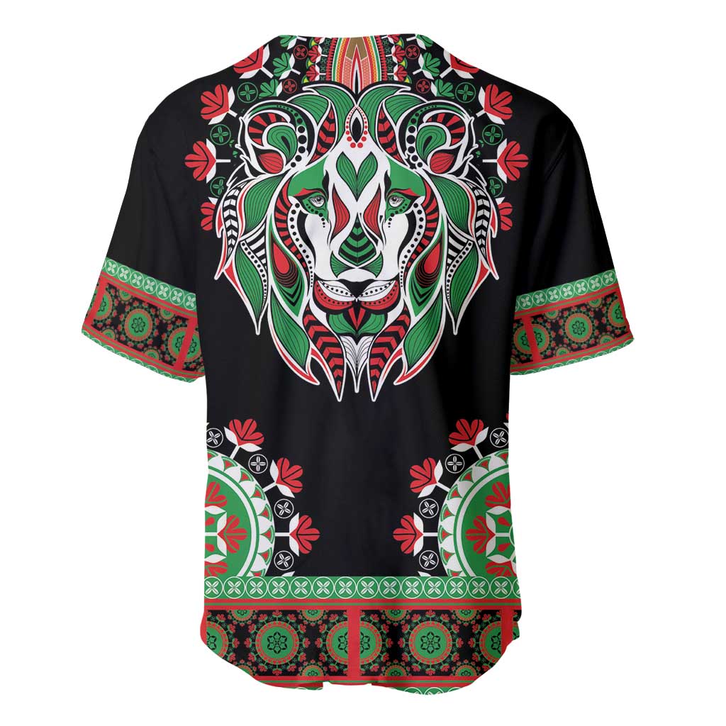 Libya Barbary Lion Baseball Jersey Dashiki Simple Style LT05 - Wonder Print Shop