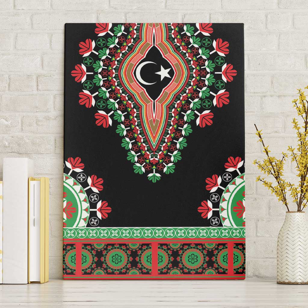 Libya Barbary Lion Canvas Wall Art Dashiki Simple Style LT05 - Wonder Print Shop
