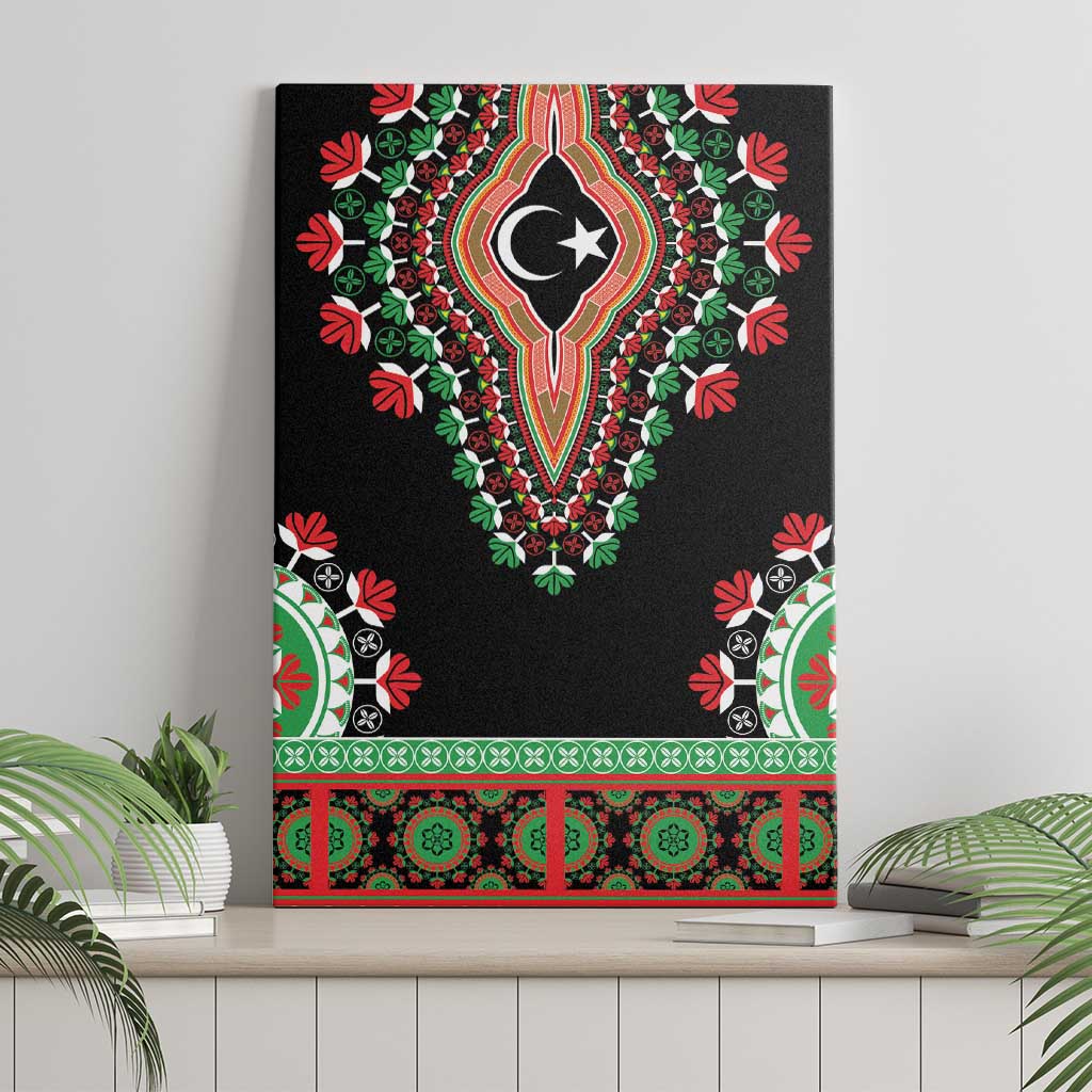 Libya Barbary Lion Canvas Wall Art Dashiki Simple Style LT05 - Wonder Print Shop