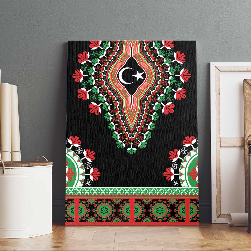 Libya Barbary Lion Canvas Wall Art Dashiki Simple Style LT05 - Wonder Print Shop