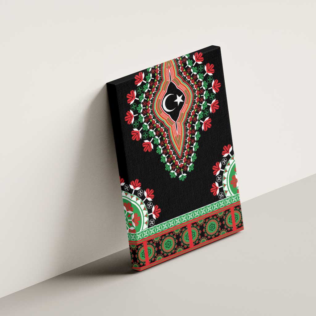 Libya Barbary Lion Canvas Wall Art Dashiki Simple Style LT05 - Wonder Print Shop