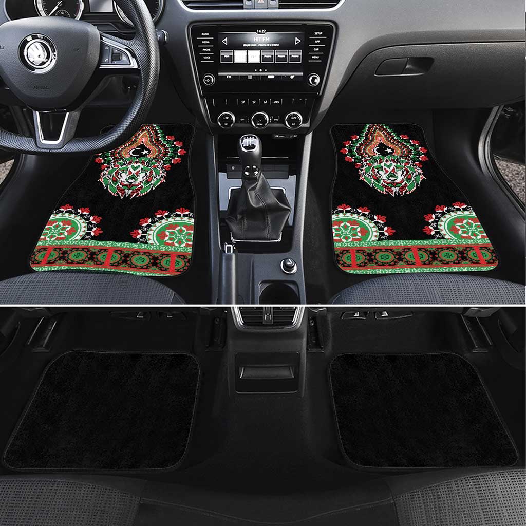 Libya Barbary Lion Car Mats Dashiki Simple Style LT05 - Wonder Print Shop