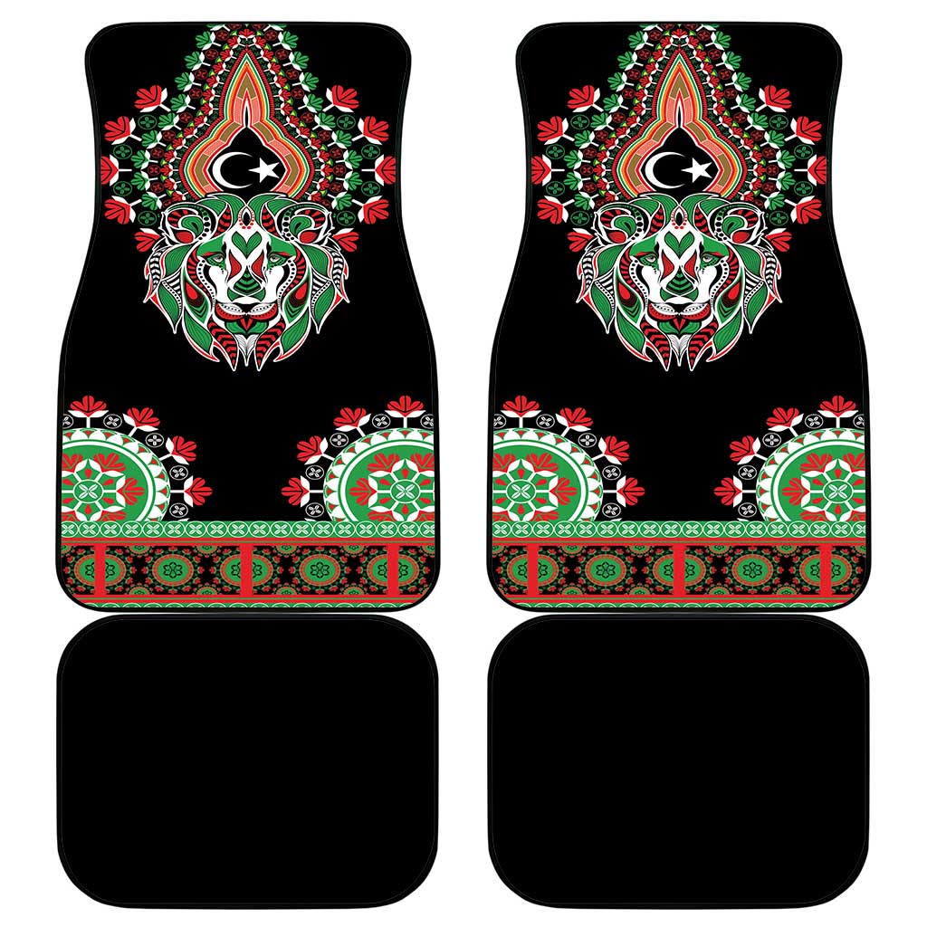 Libya Barbary Lion Car Mats Dashiki Simple Style LT05 - Wonder Print Shop