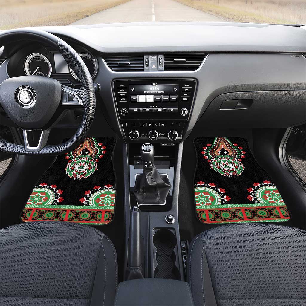 Libya Barbary Lion Car Mats Dashiki Simple Style LT05 - Wonder Print Shop